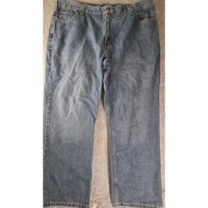 Carhartt Jeans Mens 42x30 Blue Relaxed Fit Denim Workwear